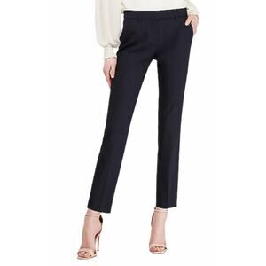 Express Women's 6 Navy Crop Mid Rise Stretch Pocketed Pants